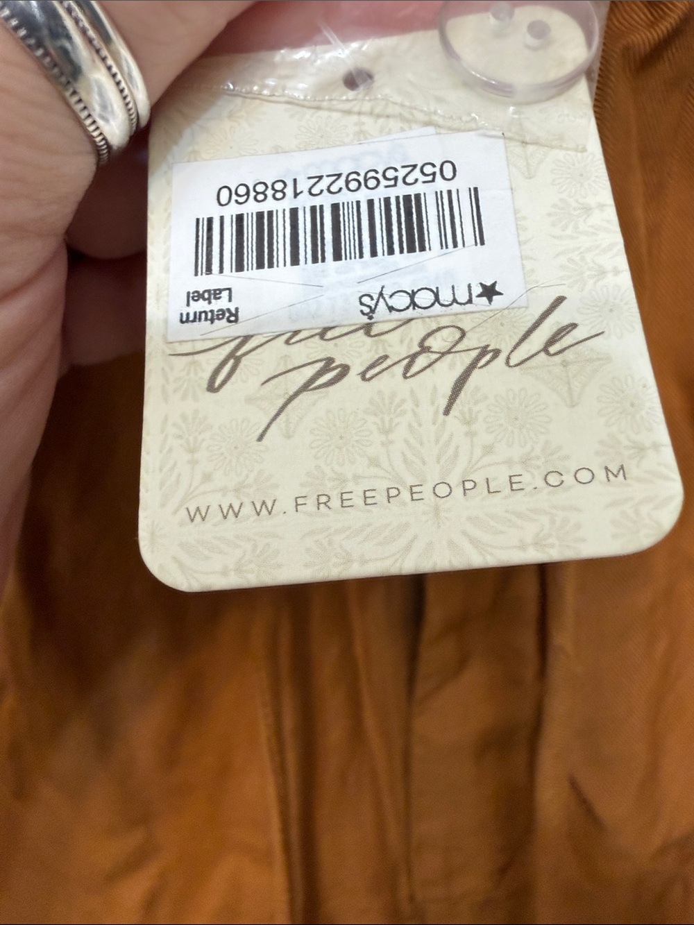 Free People Cargo Joggers - Rust Brown - Picture 4 of 5